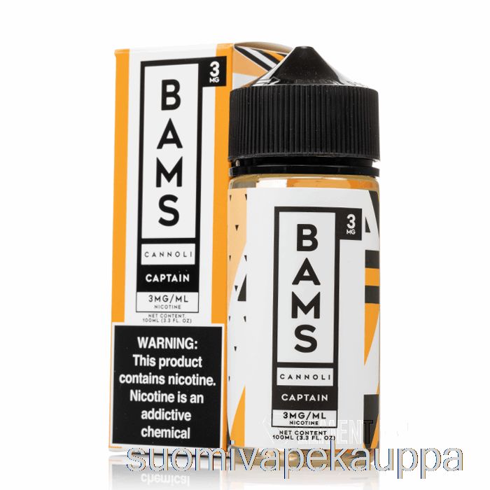 Vape Box Kapteenin Cannoli - Bam Bam's Cannoli - 100ml 6mg